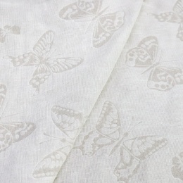 Butterfly Jacquard Linen-Cotton Fabric