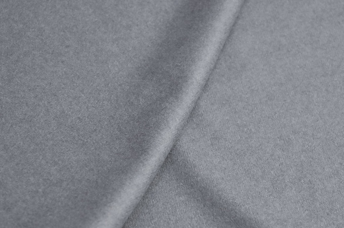 Итальянский валяный шерстяной трикотаж серо-сизый