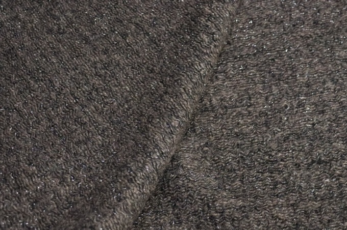 Итальянский трикотаж с шерстью мохер с люрексом 