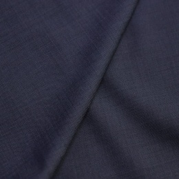 Итальянская костюмно-плательная шерсть c полиэстером синий меланж