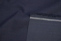 Итальянская костюмно-плательная шерсть c полиэстером синий меланж