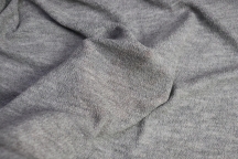 Итальянский тонкий шерстяной трикотаж серый