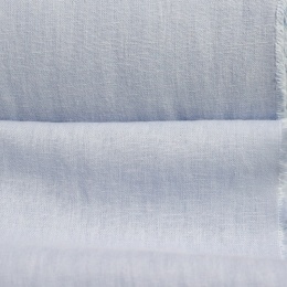 Medium Weight linen with Viscose Stone Washed pastel blue