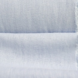 Medium Weight linen with Viscose Stone Washed pastel blue
