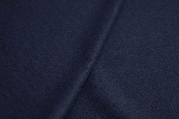 Итальянский валяный шерстяной трикотаж синий