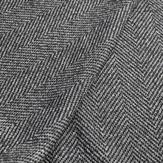 Итальянский плотный трикотаж с шерстью ёлочка серый