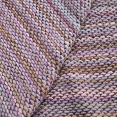 Итальянский шерстяной трикотаж с люрексом сиренево-фиолетовый