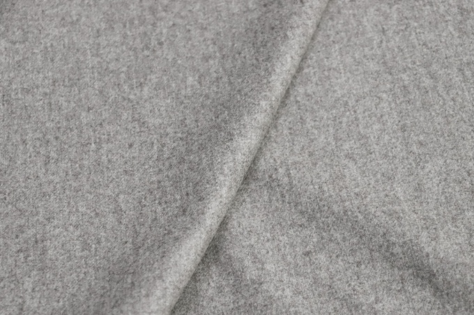 Italian suit and dress wool flannel dark gray melange