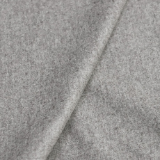 Итальянская костюмно-плательная шерсть фланель светло-серый меланж
