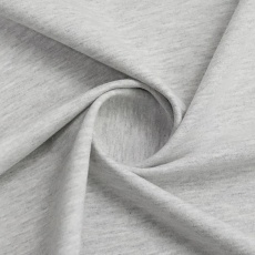 Трикотаж френч терри двухнитка Серый Айс Меланж 50-01