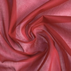 Итальянская хлопковая органза красно-рубиновый