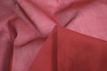 Итальянская хлопковая органза красно-рубиновый