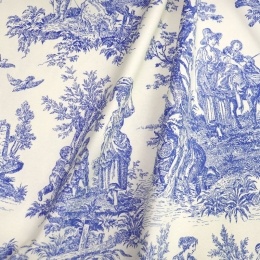 DUCK Интерьерная ткань 180см Туаль Де Жуи синий