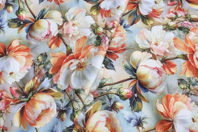 Bed linen sateen 240 cm pale turquoise