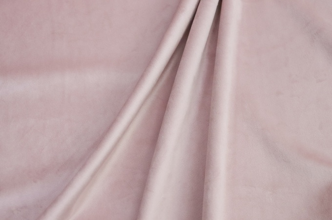 Velvet 300cm matt grey-lavender drape fabric