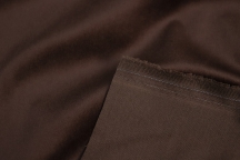 Итальянский хлопковый бархат темно-коричневый корица