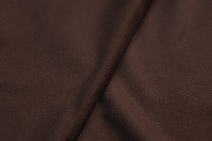 Итальянский хлопковый бархат темно-коричневый корица