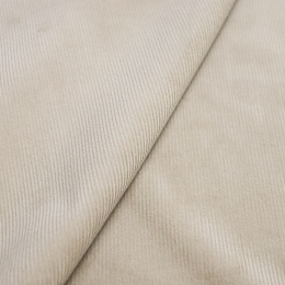 Хлопковый костюмный вельвет бежево-песочный