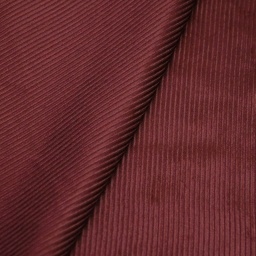 Хлопковый костюмно-плательный вельвет с отливом бордово-терракотовый