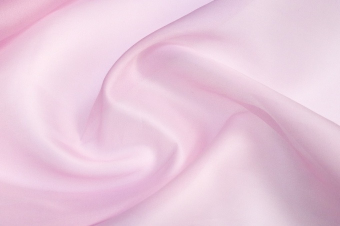 Итальянская шёлковая органза сиреневый