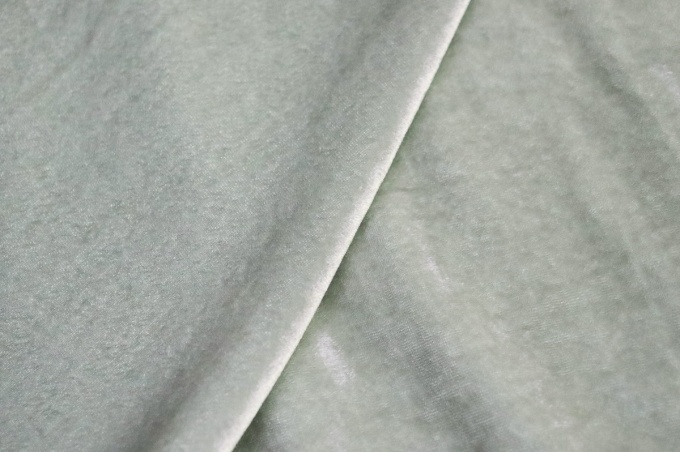 Итальянский бархат вискоза с полиэстером серо-бирюзовый