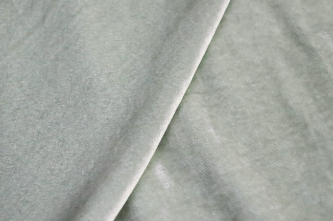 Итальянский бархат вискоза с полиэстером серо-бирюзовый