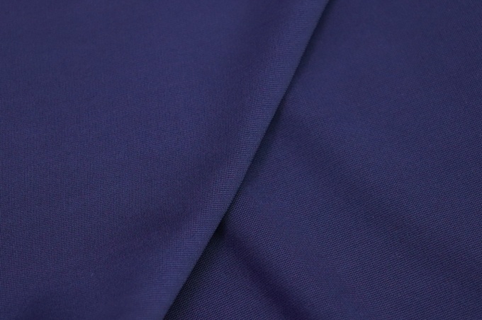 Итальянский вискозный трикотаж джерси синий