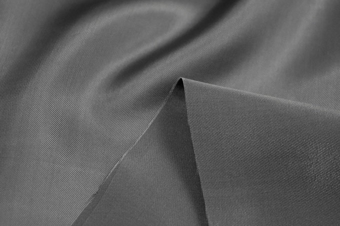 Вискозная подкладочная ткань серый теплый