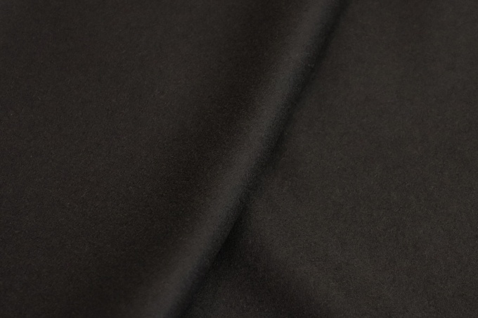 Итальянская пальтово-костюмная шерсть темно-коричневый венге