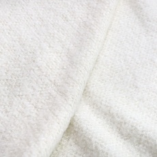 Итальянский шерстяной трикотаж мохер молочный