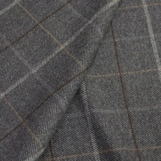 Итальянская пальтовая шерсть серо-коричневая клетка Итальянская пальтовая шерсть серо-коричневая клетка