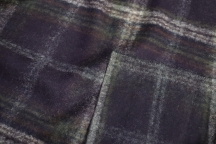 Итальянский шерстяной трикотаж клетка темно-фиолетовый