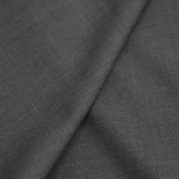 Тонкая костюмная шерсть с эластаном графитовый меланж