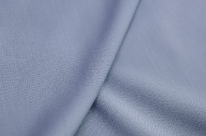 Blue melange fine wool suit and dress wool