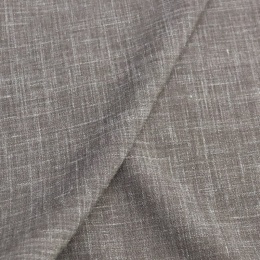 Тонкая костюмная шерсть серо-коричневый меланж