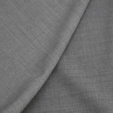 Тонкая костюмная шерсть с эластаном серый меланж