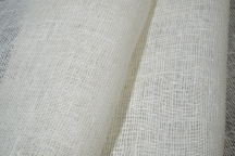 Decorative fabric-mesh white-milky