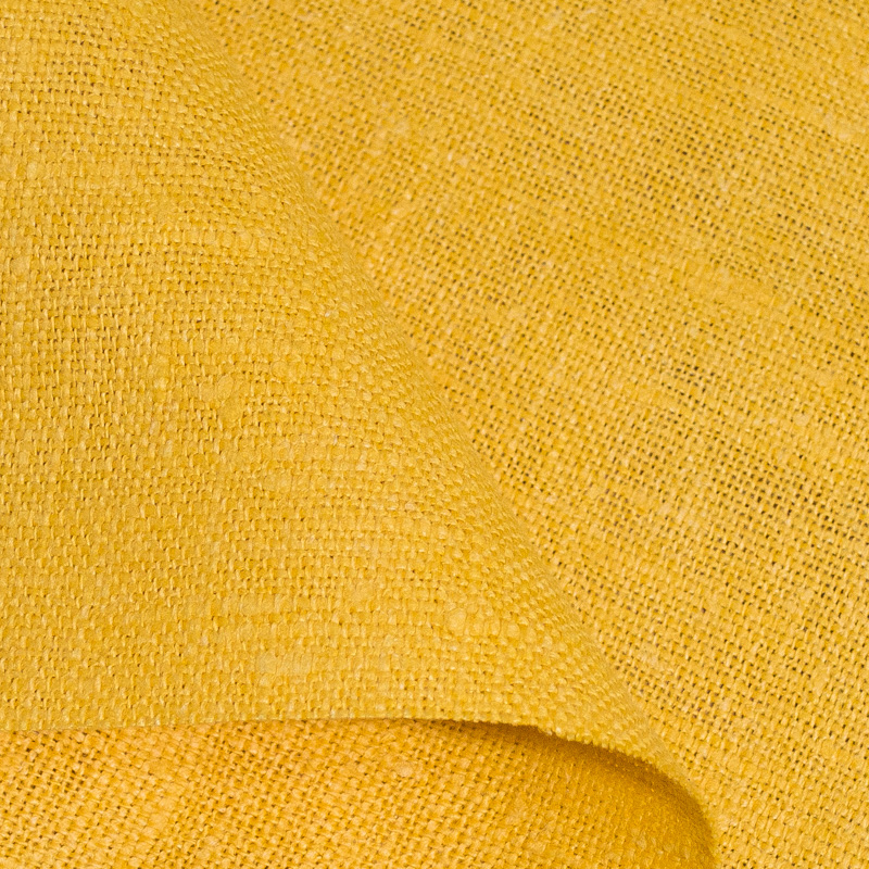 Рогожка декоративная желтого цвета. Артикул 4С81-ШР/т+Гл+Х