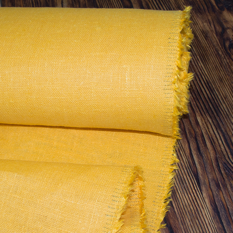 Рогожка декоративная желтого цвета. Артикул 4С81-ШР/т+Гл+Х